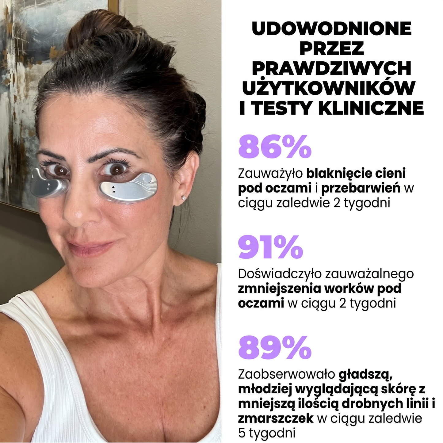Solevi Eyepods - nakładki pod oczy z czerwonym światłem i mikroprądami